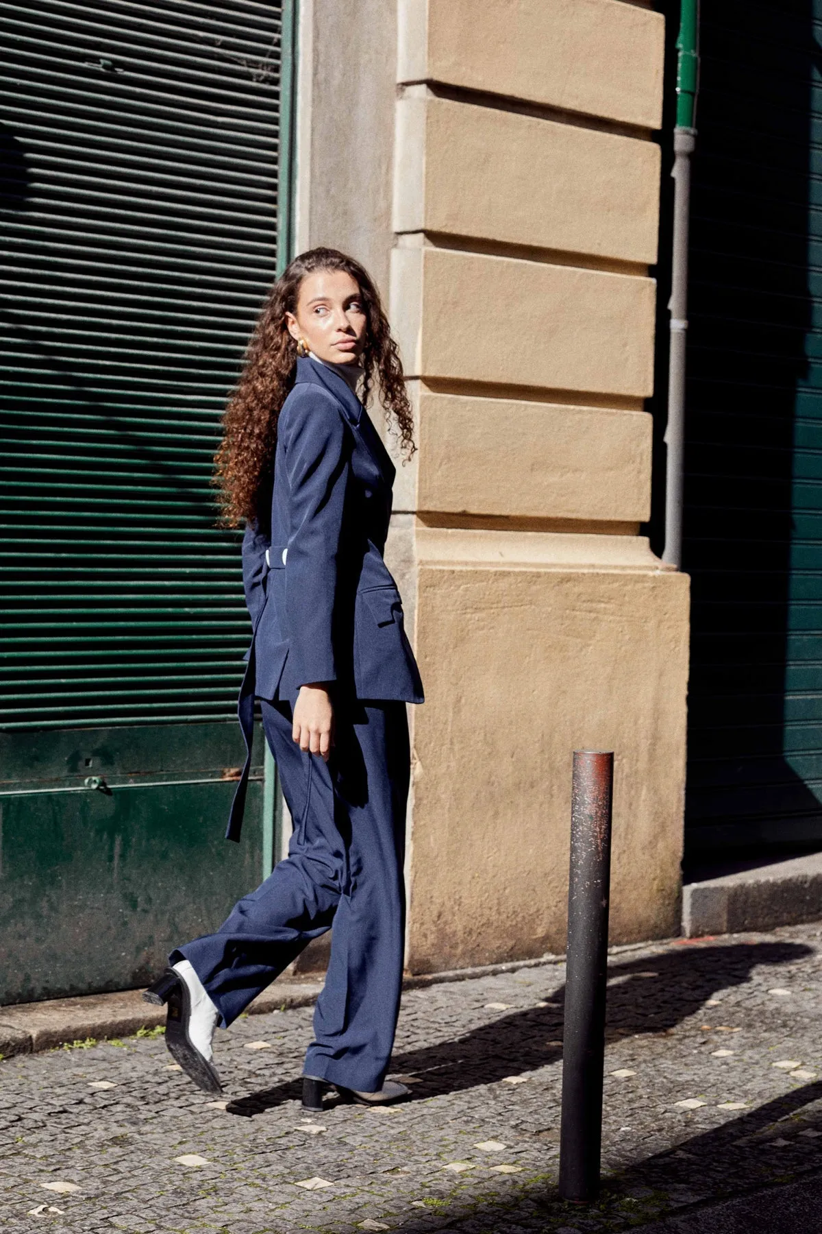 Mazarine Cinched Blazer Navy sold by Ivalo.com