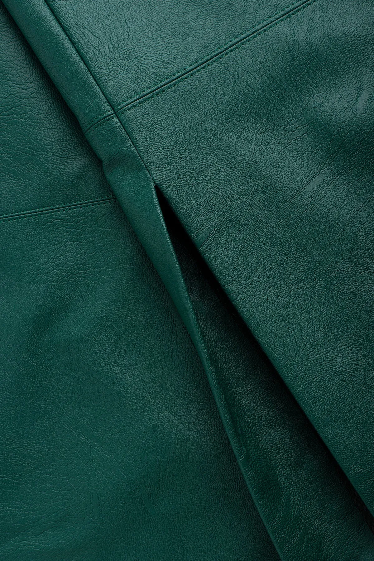 Regina Midi Faux-Leather Skirt Green sold by Ivalo.com product image thumbnail 4
