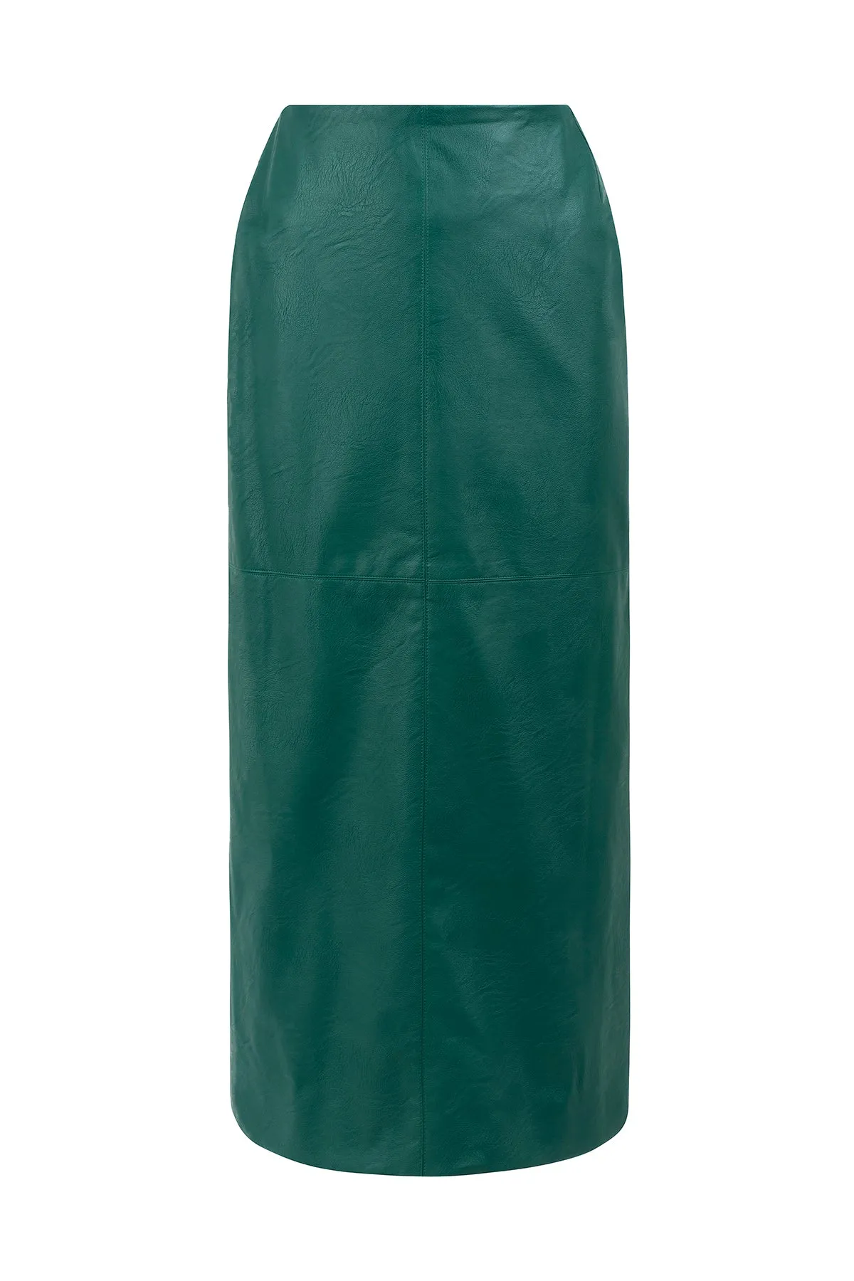 Regina Midi Faux-Leather Skirt Green sold by Ivalo.com product image thumbnail 2