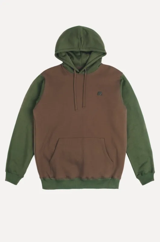 Color Block Hoodie Olive Woods sold by Ivalo.com