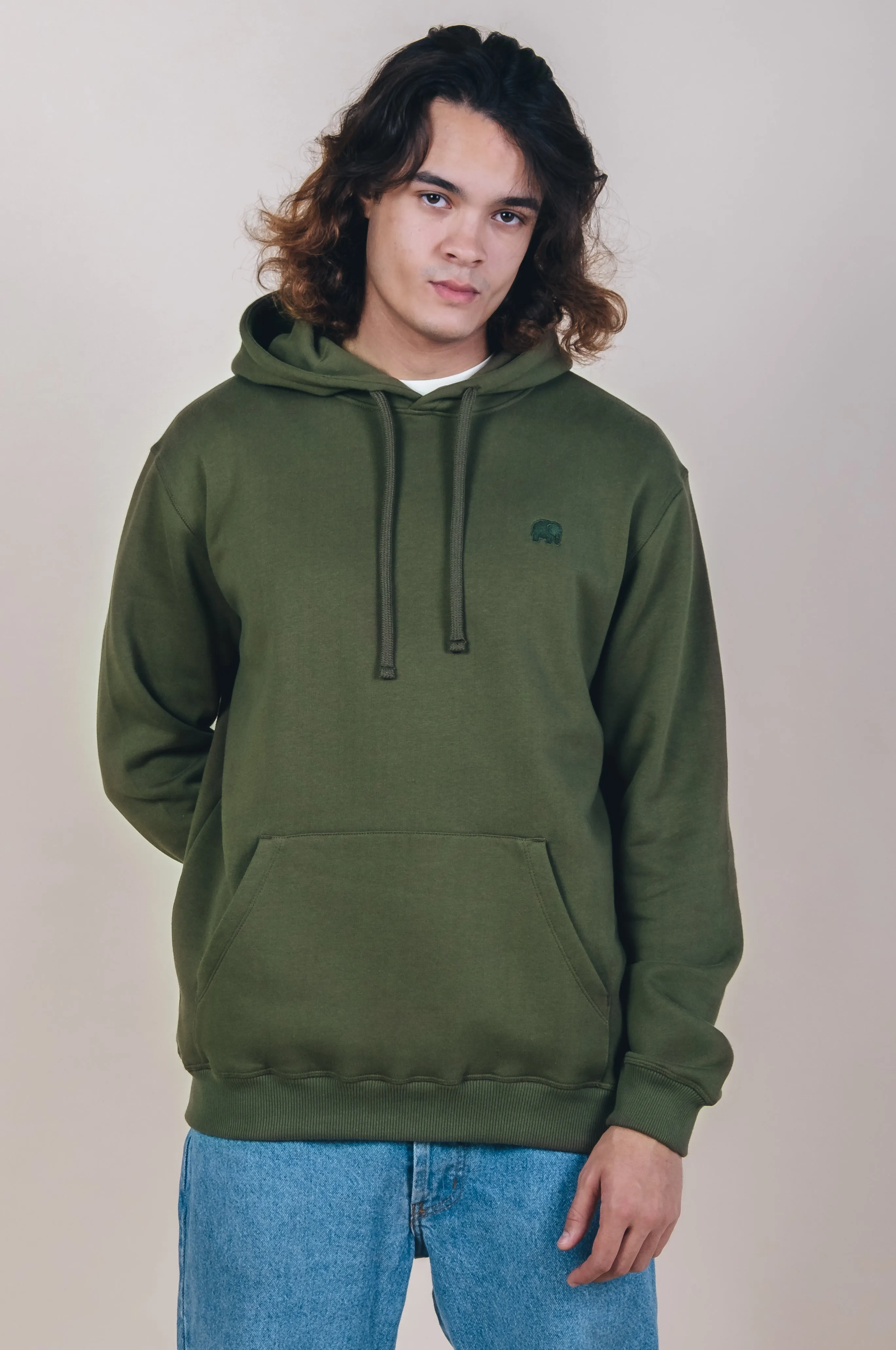 Organic Essential Hoodie Dark Olive sold by Ivalo.com product image thumbnail 2