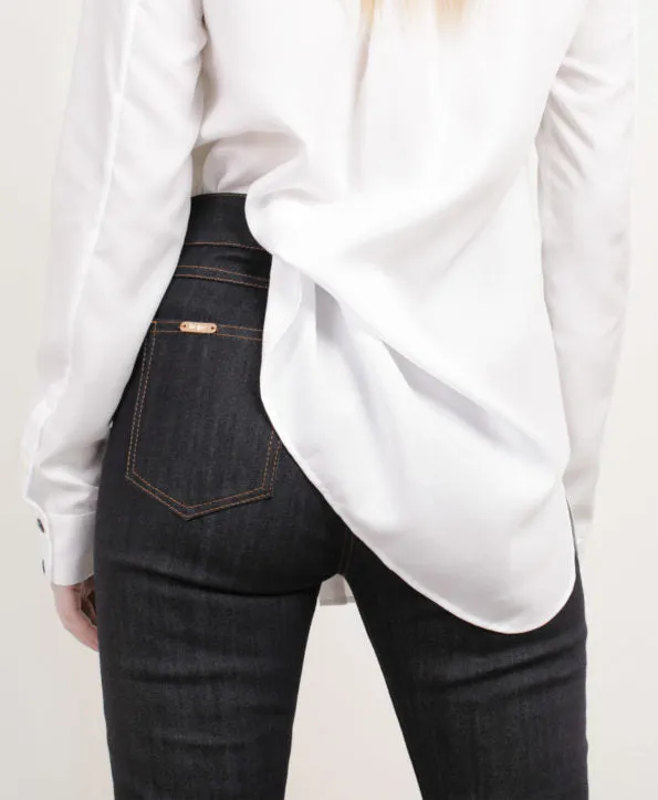 Cropped Denim Dark Blue & Tabacco Stitch sold by Ivalo.com product image thumbnail 5