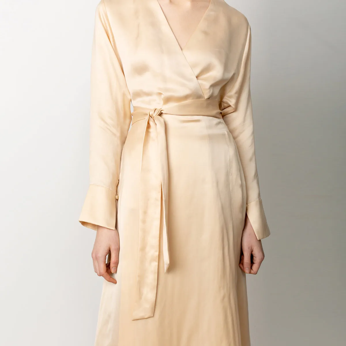 Maxi Wrap Dress Champagne sold by Ivalo.com product image thumbnail 2