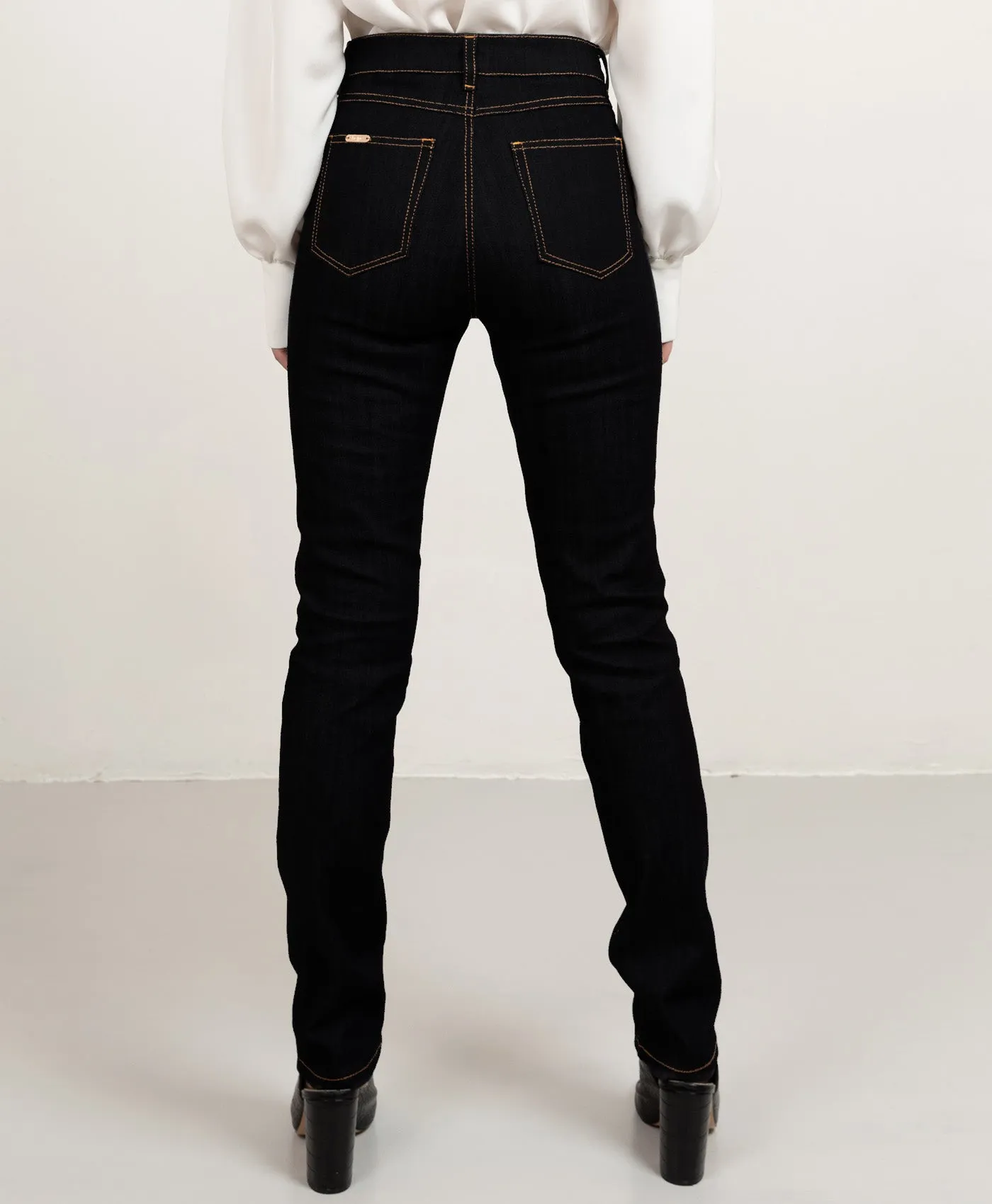 Long Denim Black & Tabacco Stitch sold by Ivalo.com product image thumbnail 2