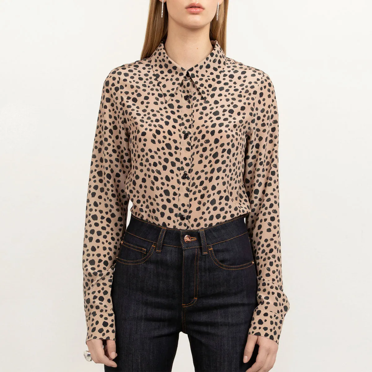 Essential Silk Shirt Dotty Animal Print sold by Ivalo.com product image thumbnail 2