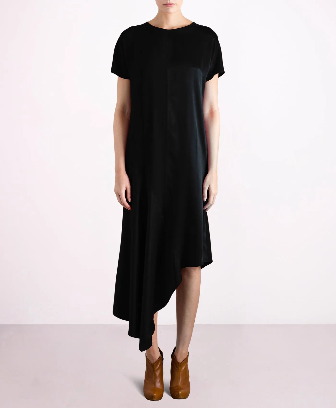 Dance Asymmetrical Silk Dress Black sold by Ivalo.com