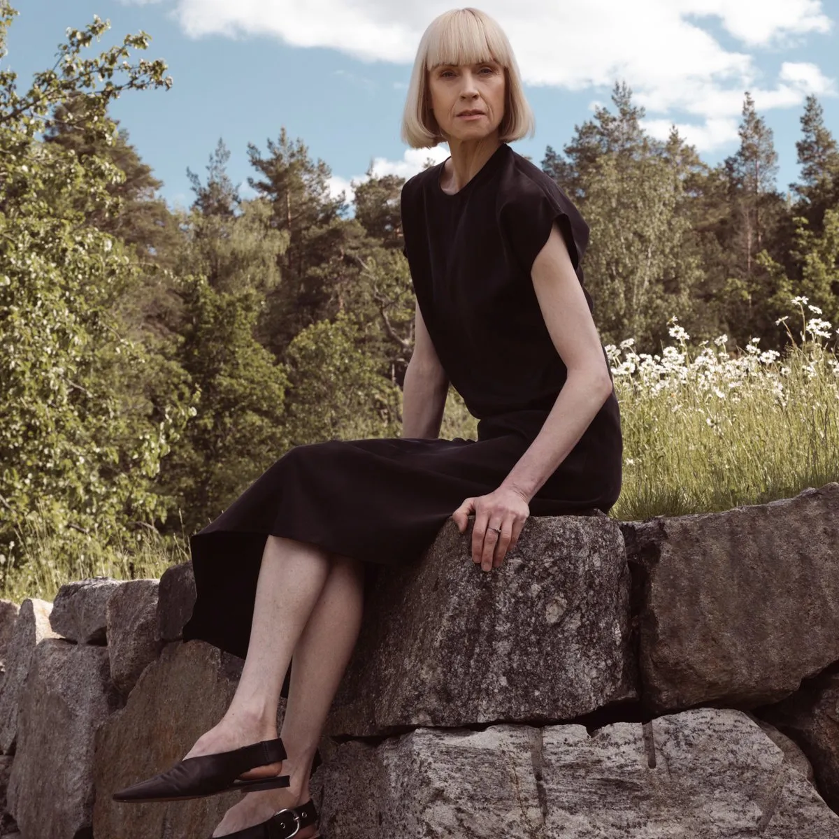 Dance Asymmetrical Silk Dress Black sold by Ivalo.com product image thumbnail 3