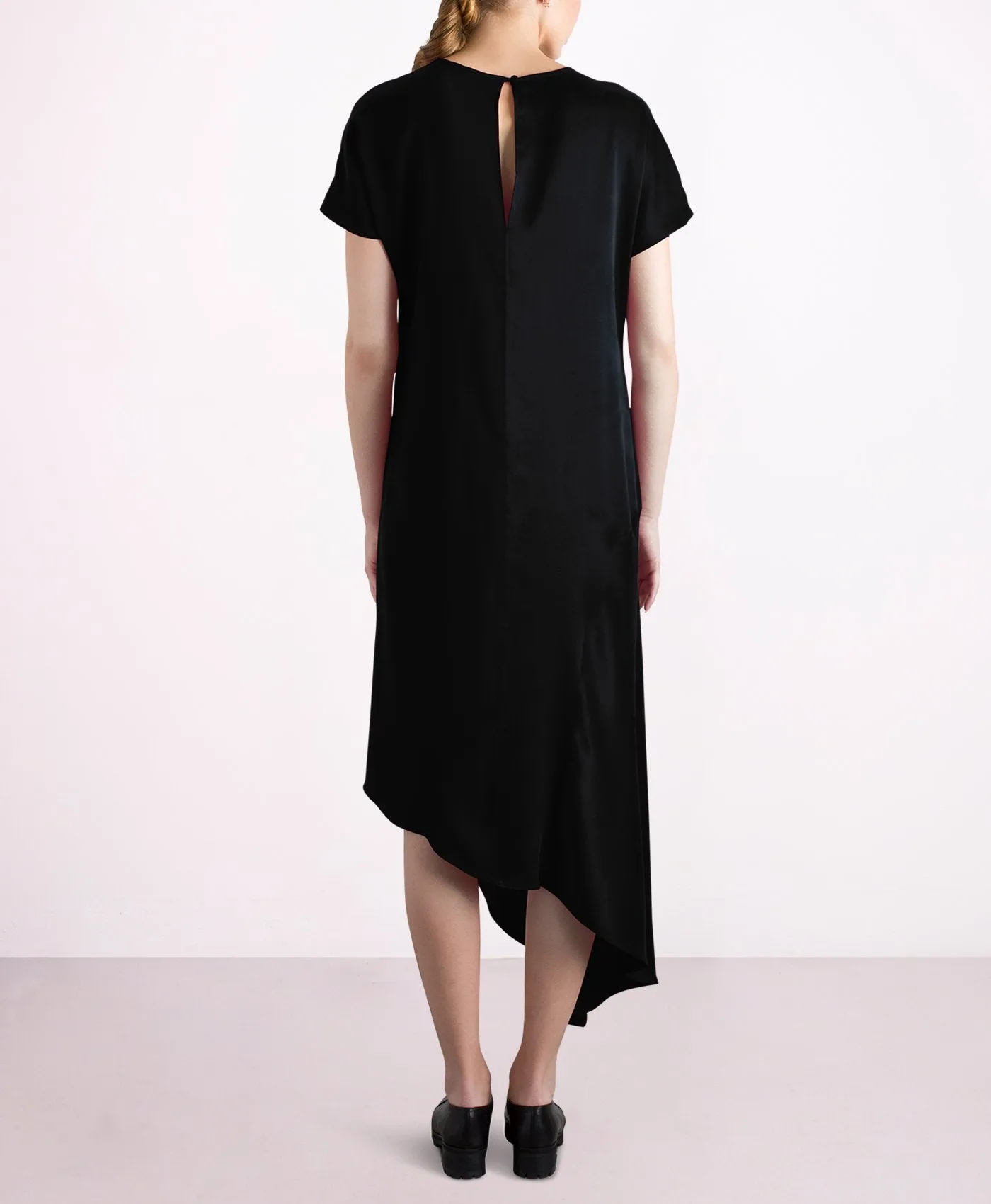 Dance Asymmetrical Silk Dress Black sold by Ivalo.com product image thumbnail 4