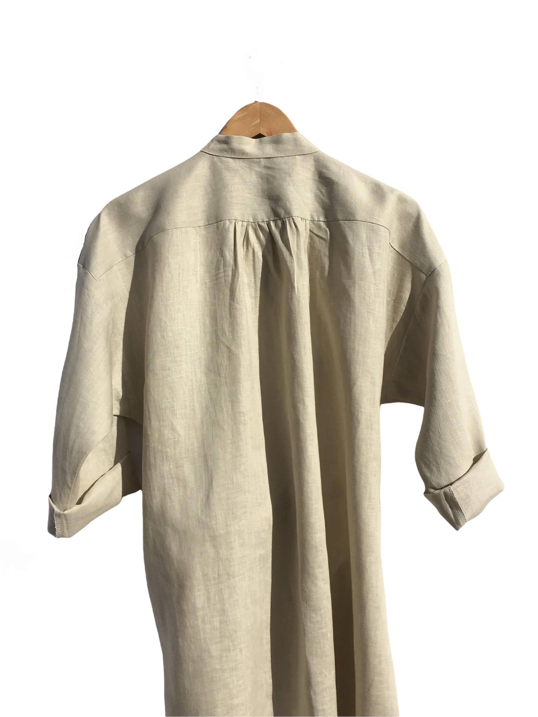 Oval Shirt Dress Winter Linen Beige sold by Ivalo.com product image thumbnail 5