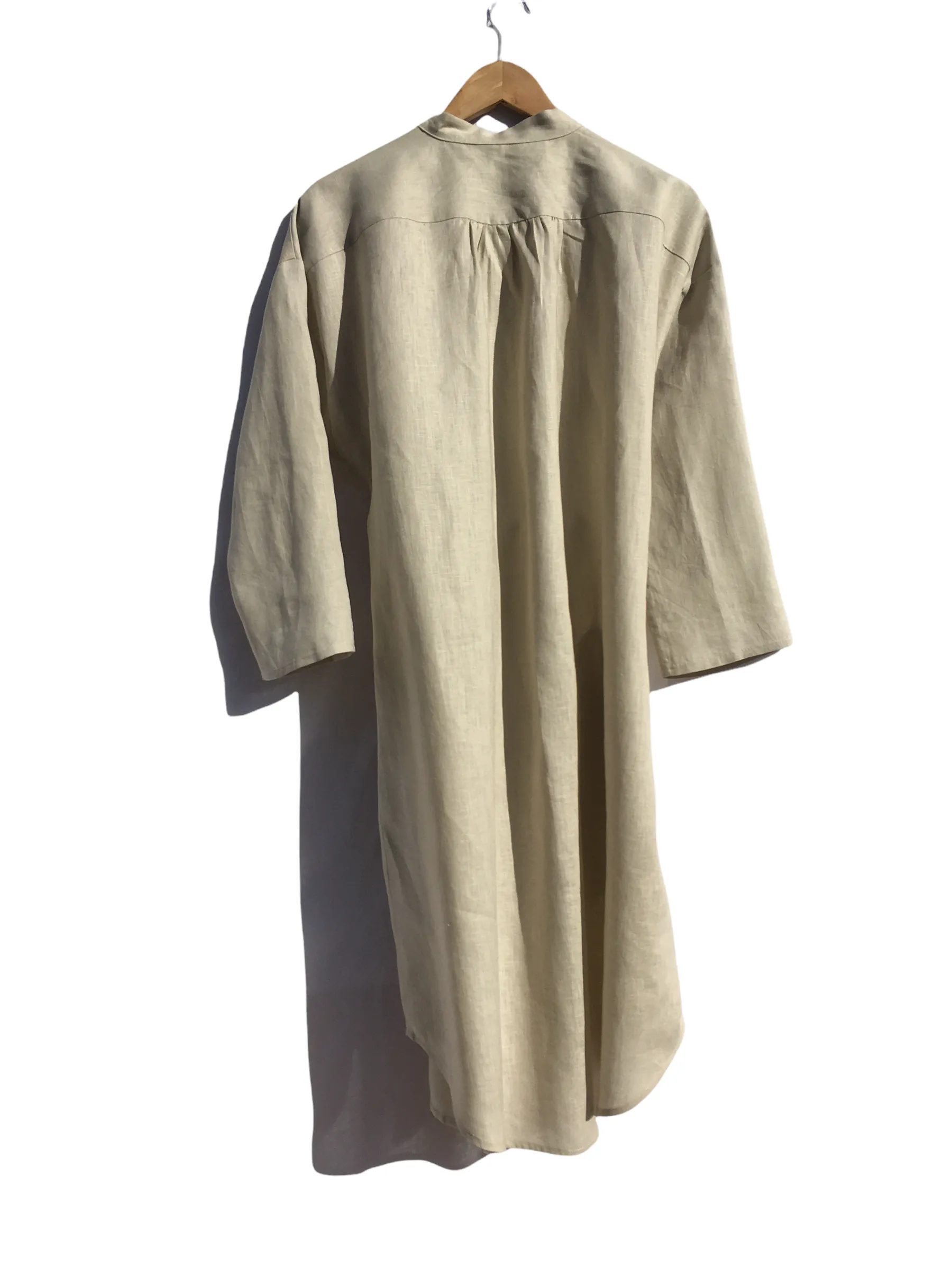 Oval Shirt Dress Winter Linen Beige sold by Ivalo.com product image thumbnail 4