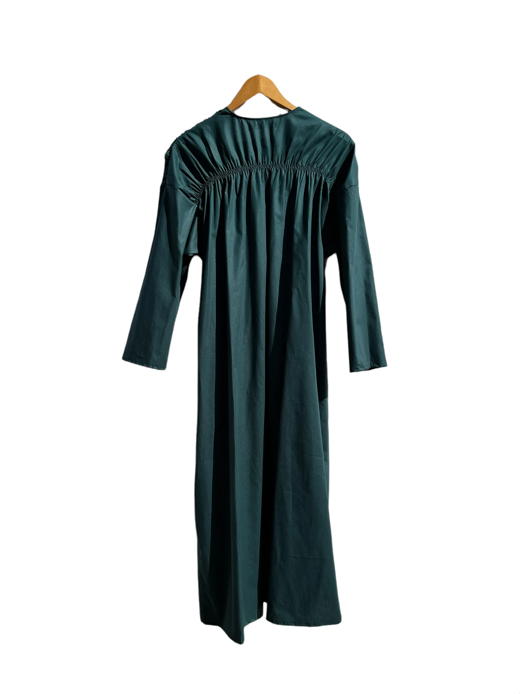 Wrap Dress Organic Green Poplin sold by Ivalo.com product image thumbnail 5