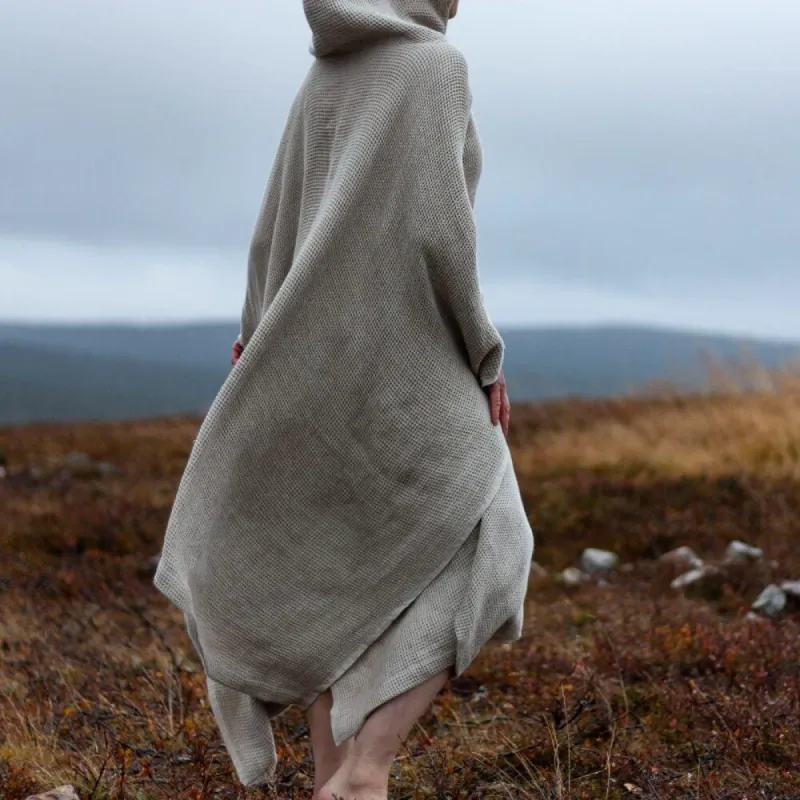 Pielpa Poncho Towel Hemp Waffle sold by Ivalo.com