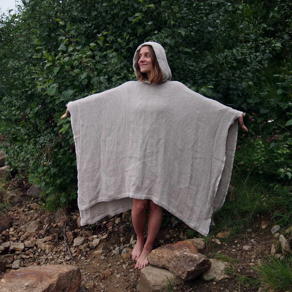 Pielpa Poncho Towel Hemp Waffle sold by Ivalo.com product image thumbnail 3