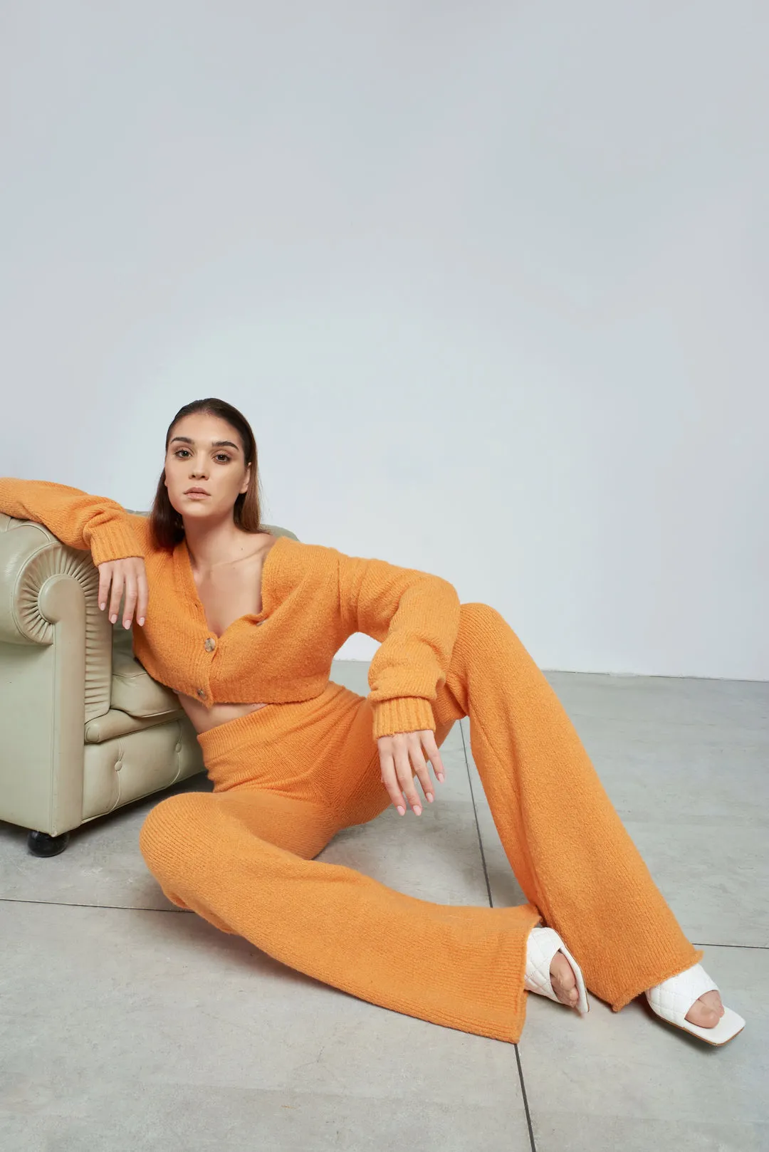 The Kate Crop Cardigan Orange sold by Ivalo.com product image thumbnail 2