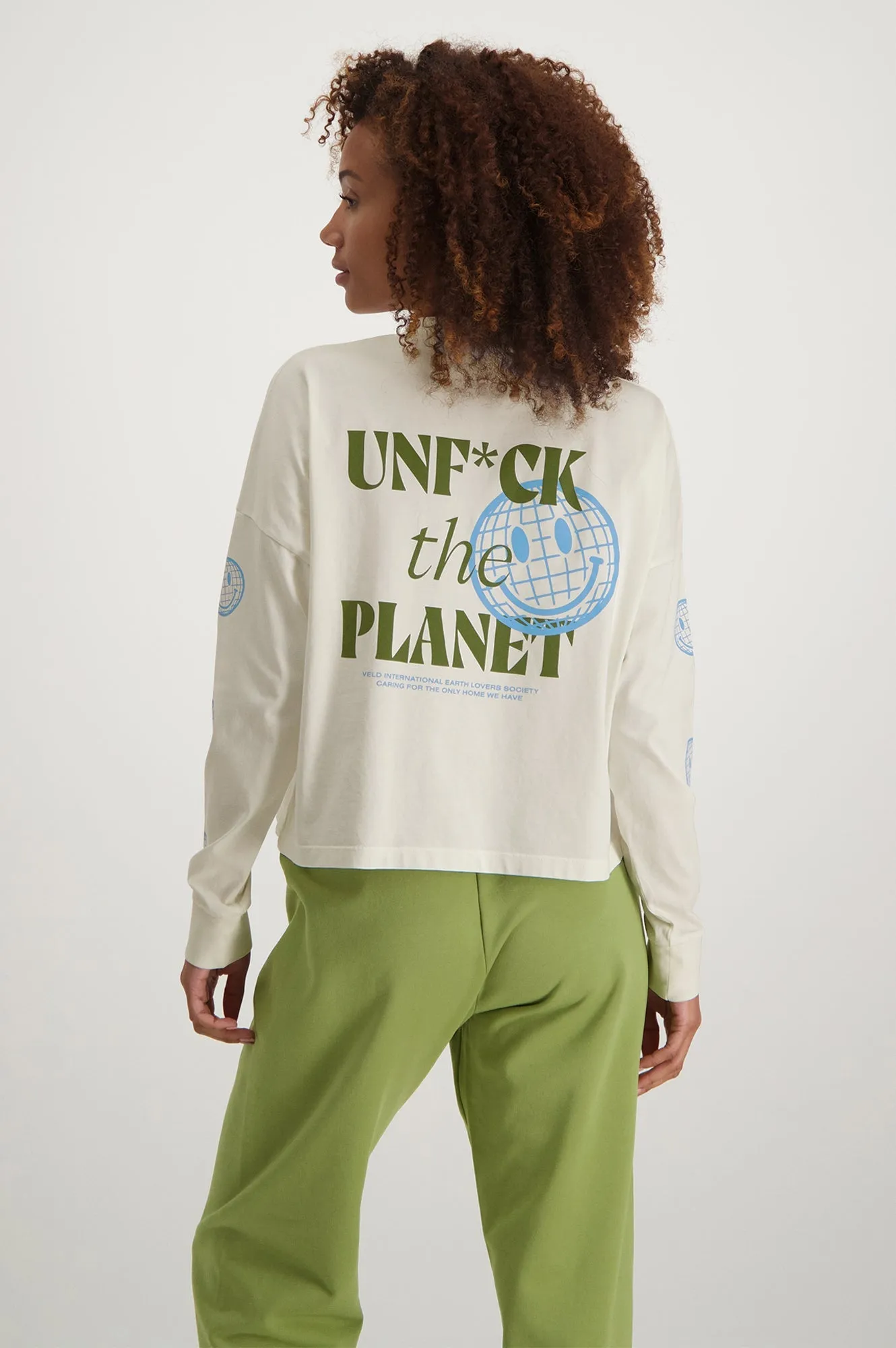 Vondel Earth Lovers Long Sleeve T-Shirt Natural sold by Ivalo.com product image thumbnail 3