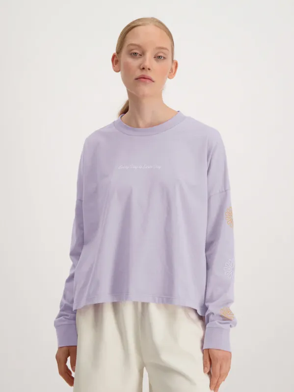 Vondel Mother Nature Fan Club Long Sleeve T-Shirt Orchid Petal sold by Ivalo.com