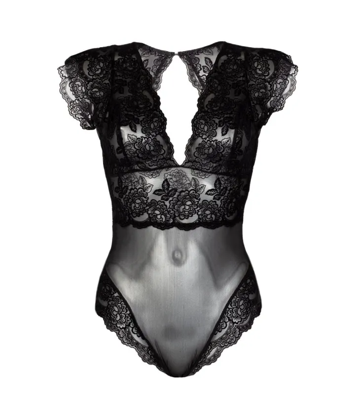 Amara Bodysuit Black Velvet sold by Ivalo.com