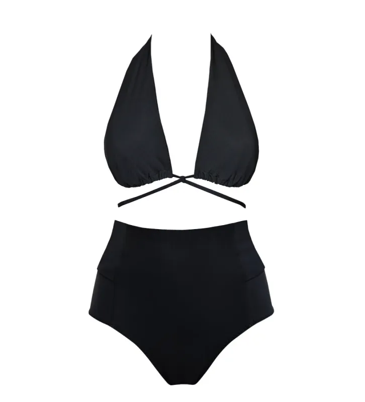 Versatile + Bow-Back Bikini Set Black sold by Ivalo.com