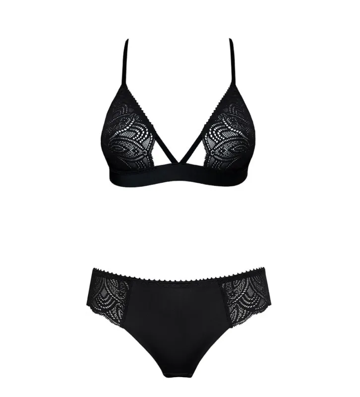 Earth Black Cheeky Triangle Underwear Set sold by Ivalo.com