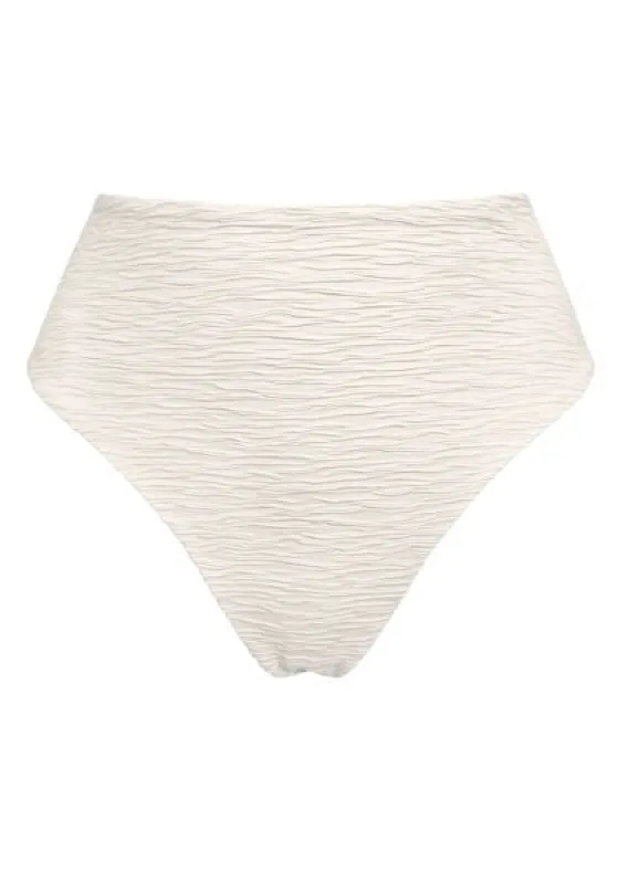 Jacquard Skyline High Bikini Bottom Cream sold by Ivalo.com