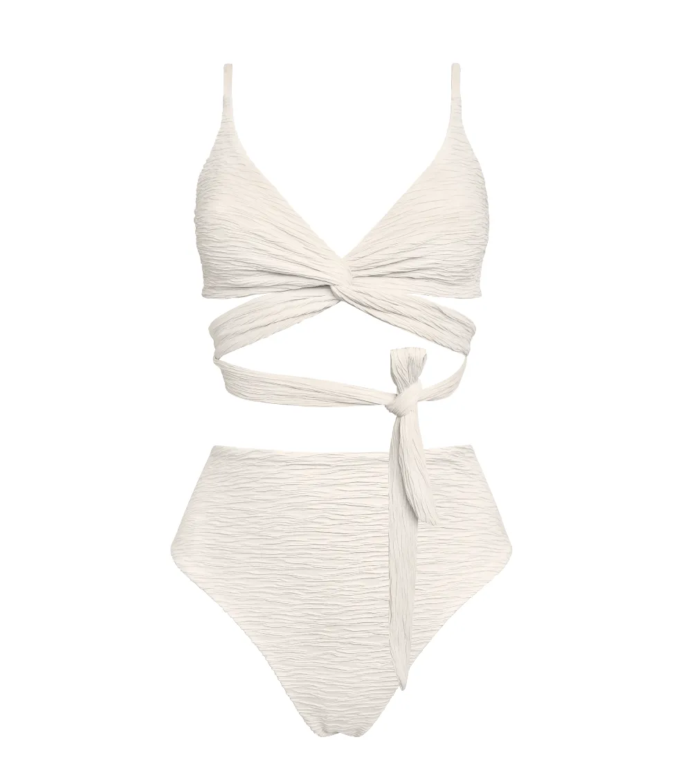 Jacquard Lin + Skyline High Bikini Set Cream sold by Ivalo.com product image thumbnail 5