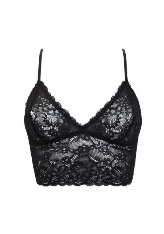 New Moon Longline Bralette Black sold by Ivalo.com