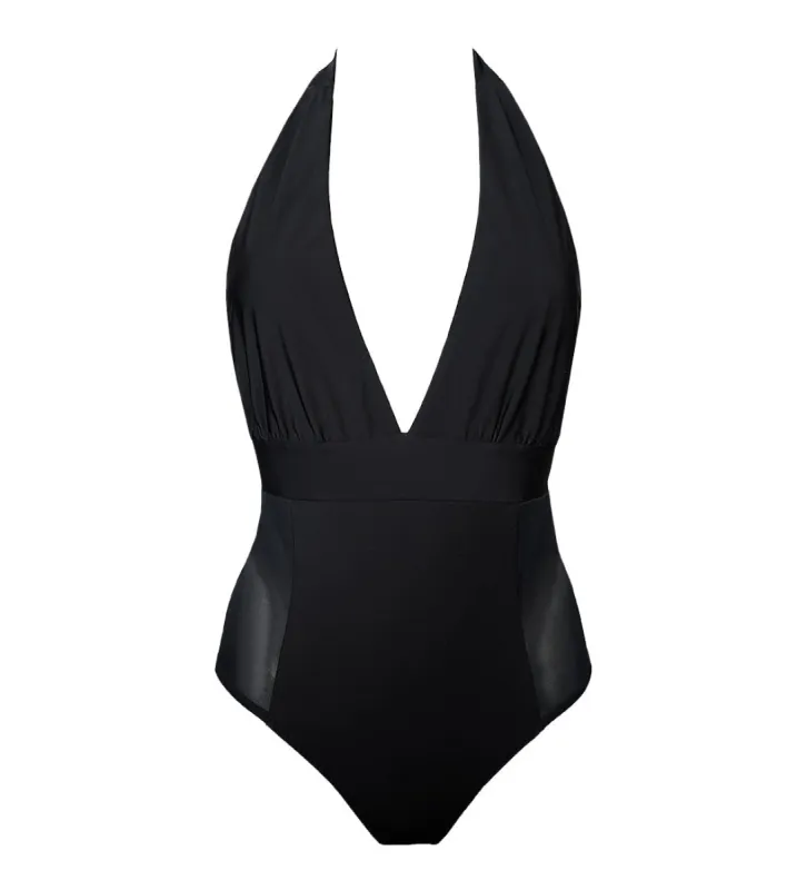 Sheer Lunar Onepiece Swimsuit Black sold by Ivalo.com
