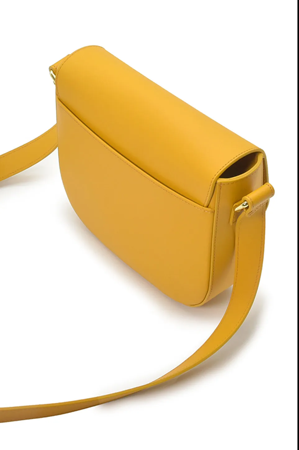 Leather Shoulder Bag Mustard sold by Ivalo.com product image thumbnail 5