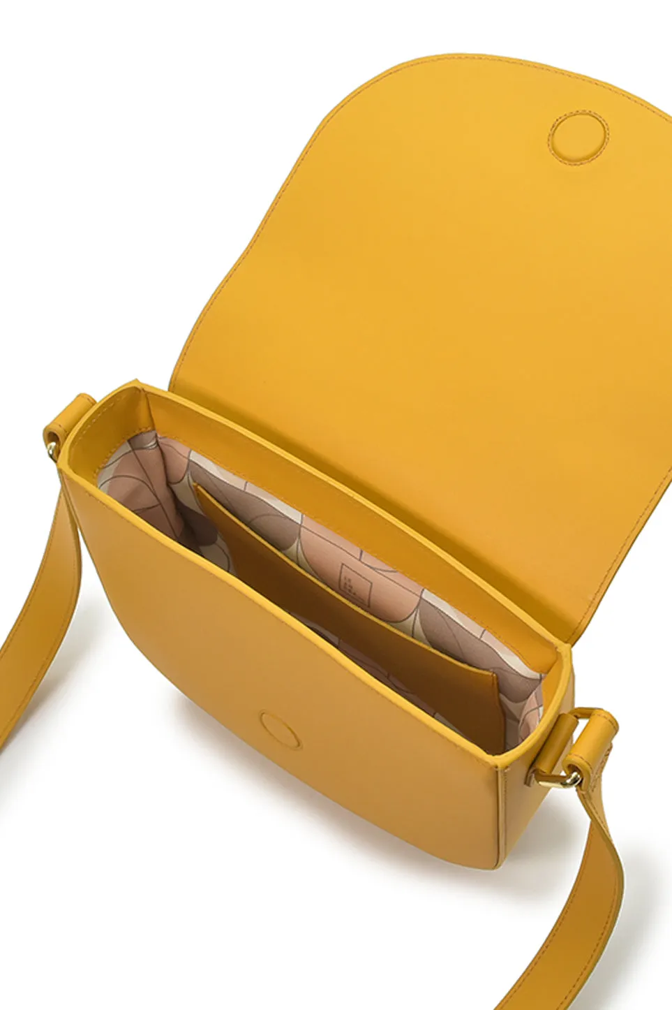 Leather Shoulder Bag Mustard sold by Ivalo.com product image thumbnail 4
