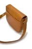 Croco Engraved Leather Shoulder Bag Camel sold by Ivalo.com