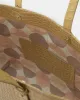 Croco Engraved Leather Shopping Bag Beige sold by Ivalo.com