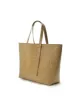 Croco Engraved Leather Shopping Bag Beige sold by Ivalo.com