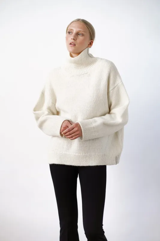 Oma Knitted Turtleneck Ivory sold by Ivalo.com