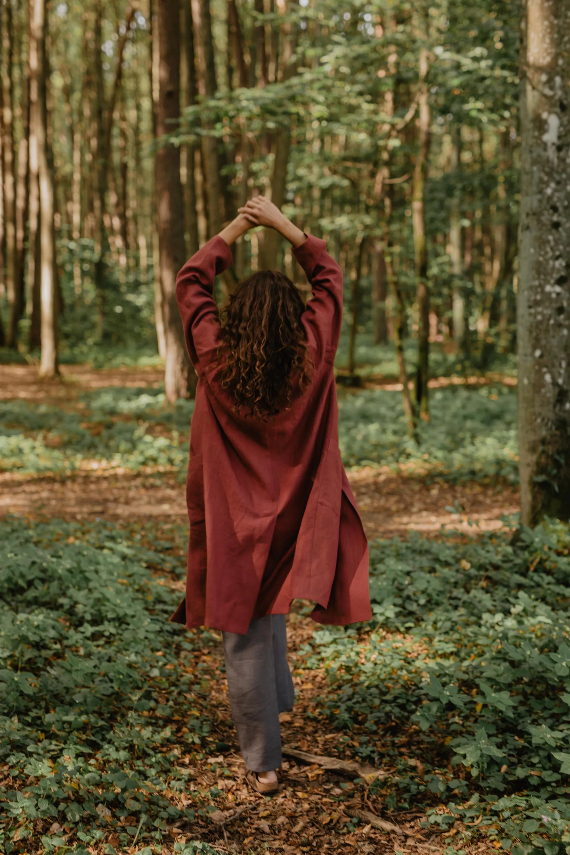 Vilnius Mid-Length Linen Coat sold by Ivalo.com product image thumbnail 5