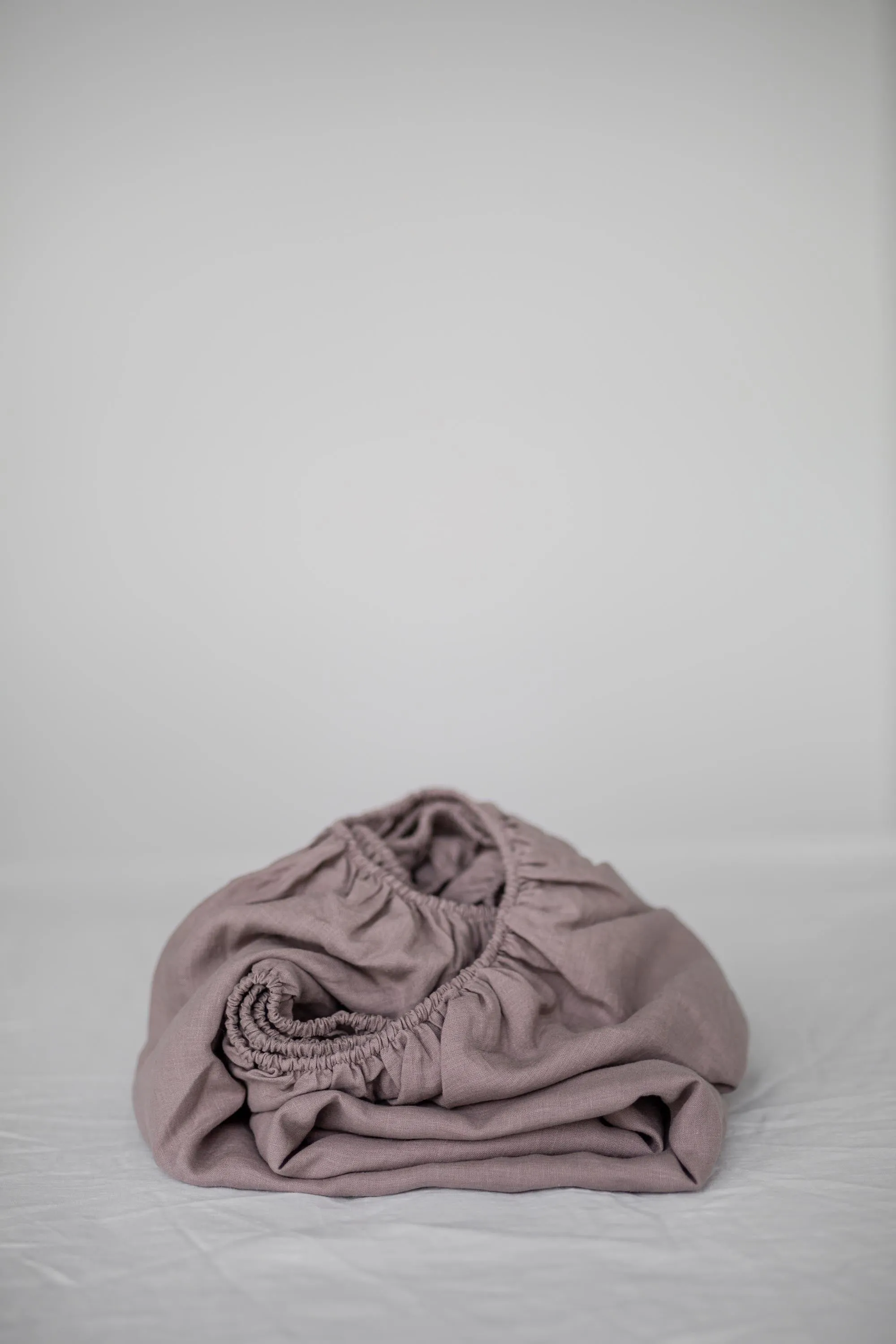 Linen Fitted Sheet Rosy Brown sold by Ivalo.com