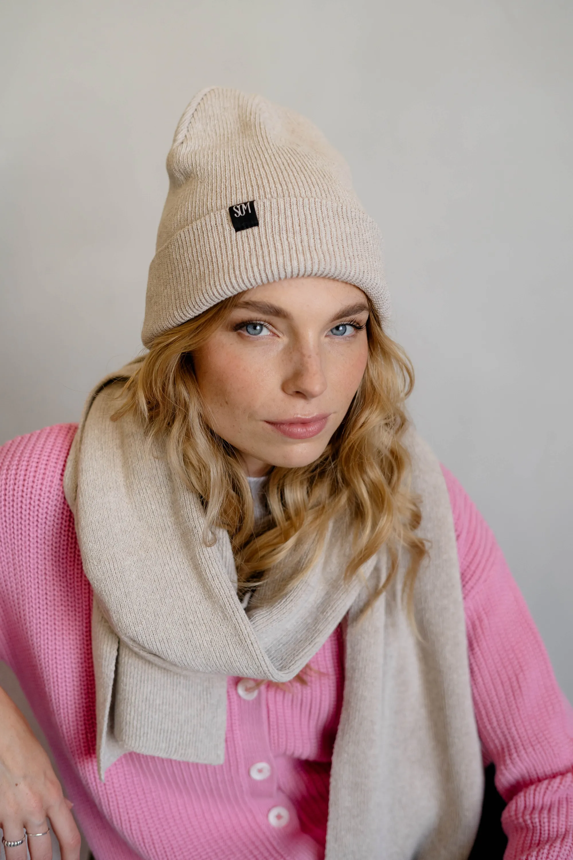 Knitted Beanie Sand sold by Ivalo.com product image thumbnail 2