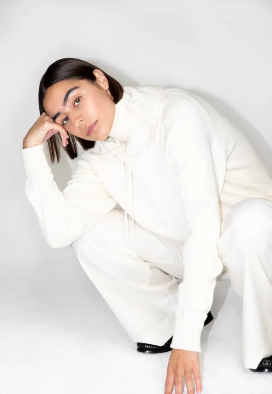 Rhea Merino Hoody Cream sold by Ivalo.com