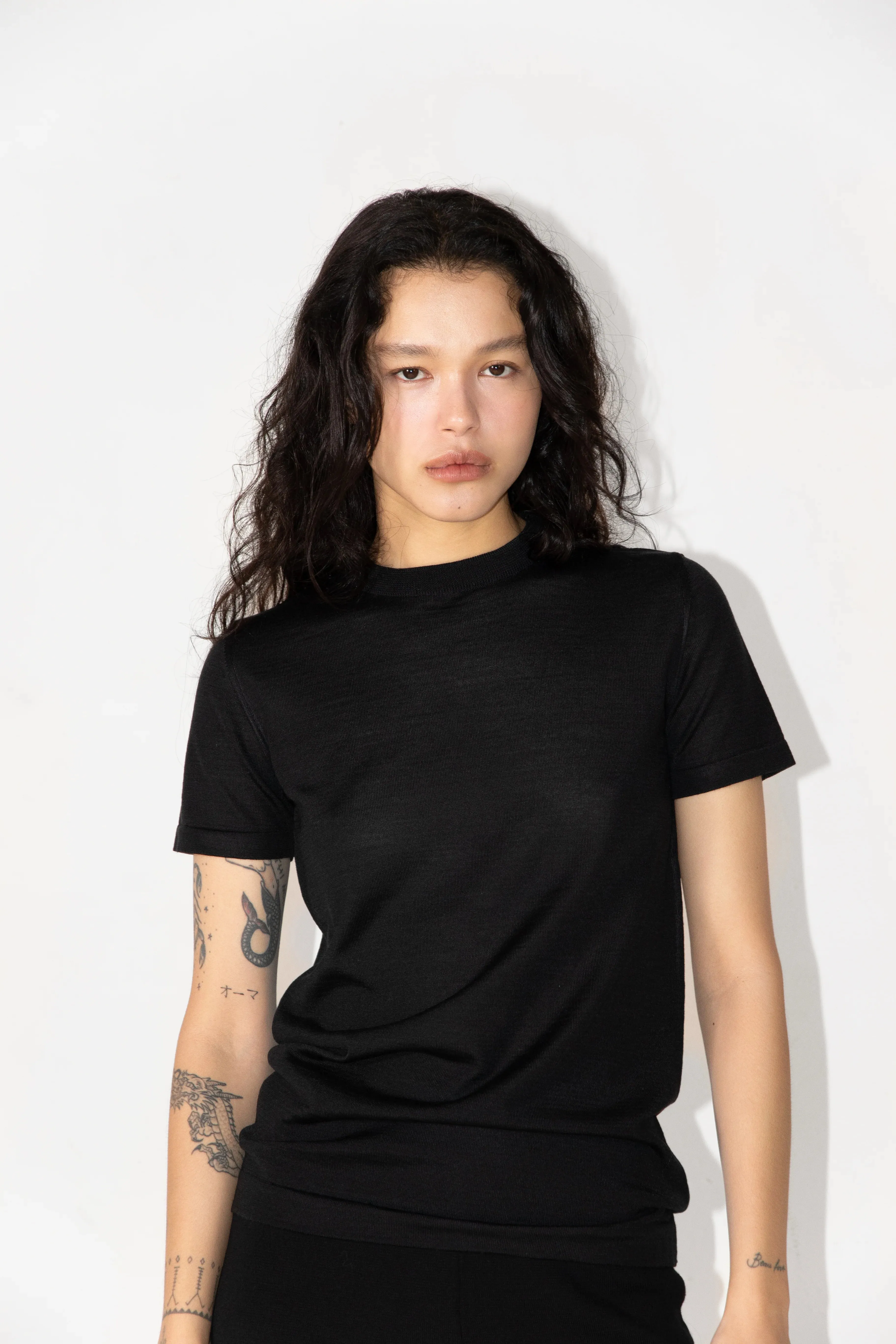 Rhea Merino T-Shirt Black sold by Ivalo.com