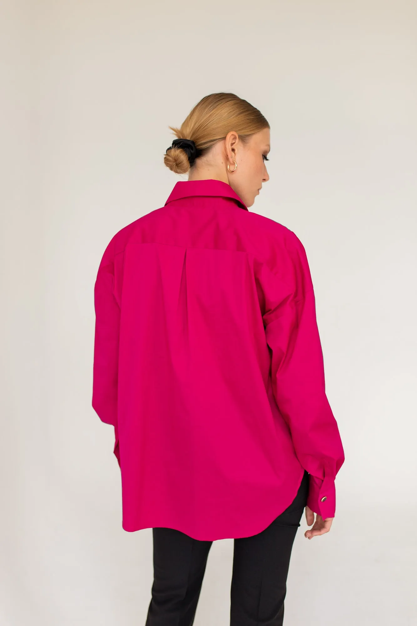 Classic Oversize Shirt Fuchsia sold by Ivalo.com product image thumbnail 4