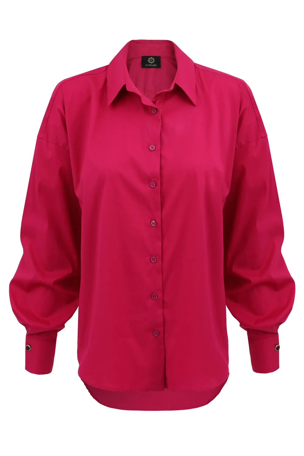 Classic Oversize Shirt Fuchsia sold by Ivalo.com product image thumbnail 2