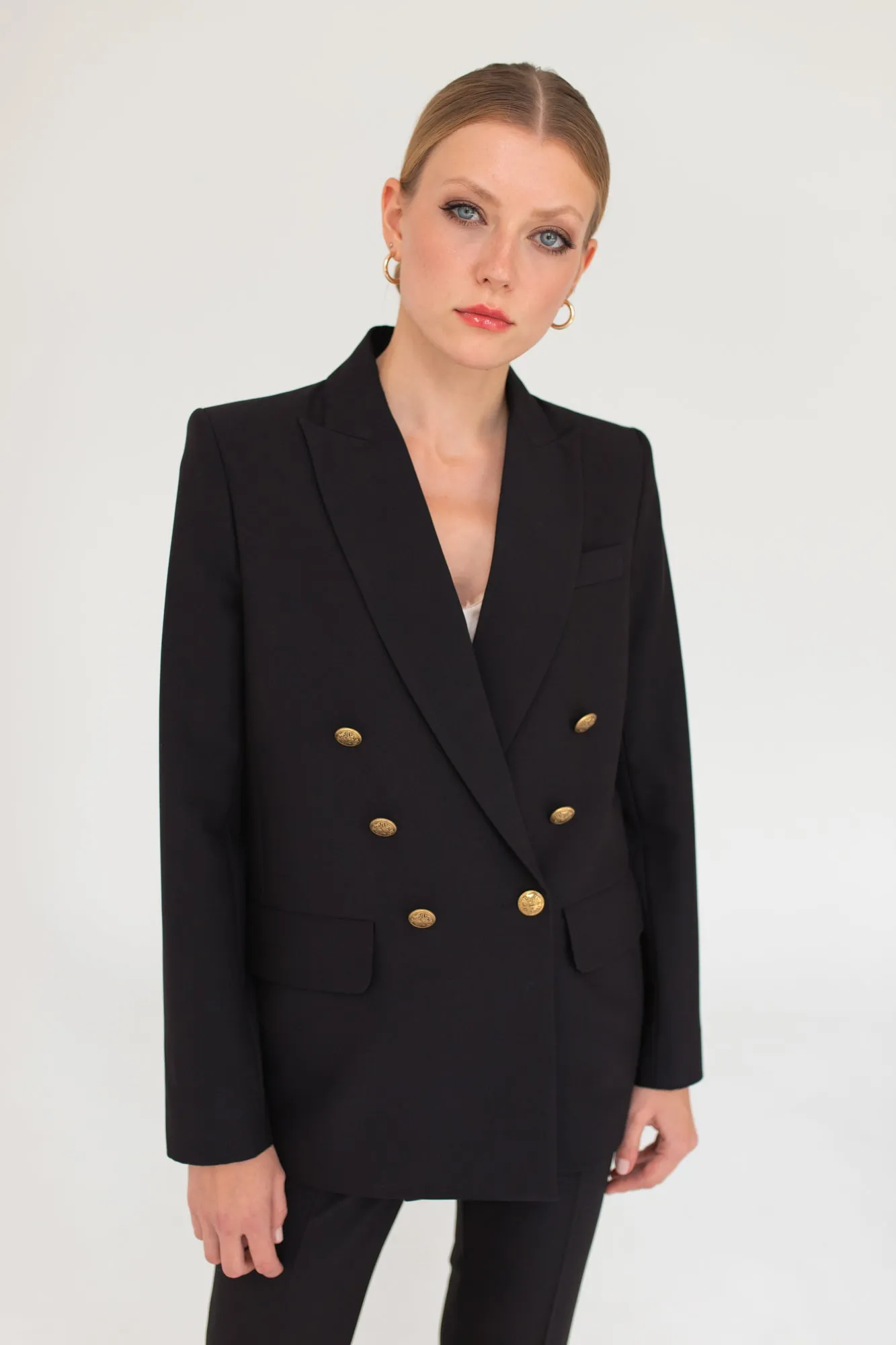 Double-Breasted Blazer Black sold by Ivalo.com
