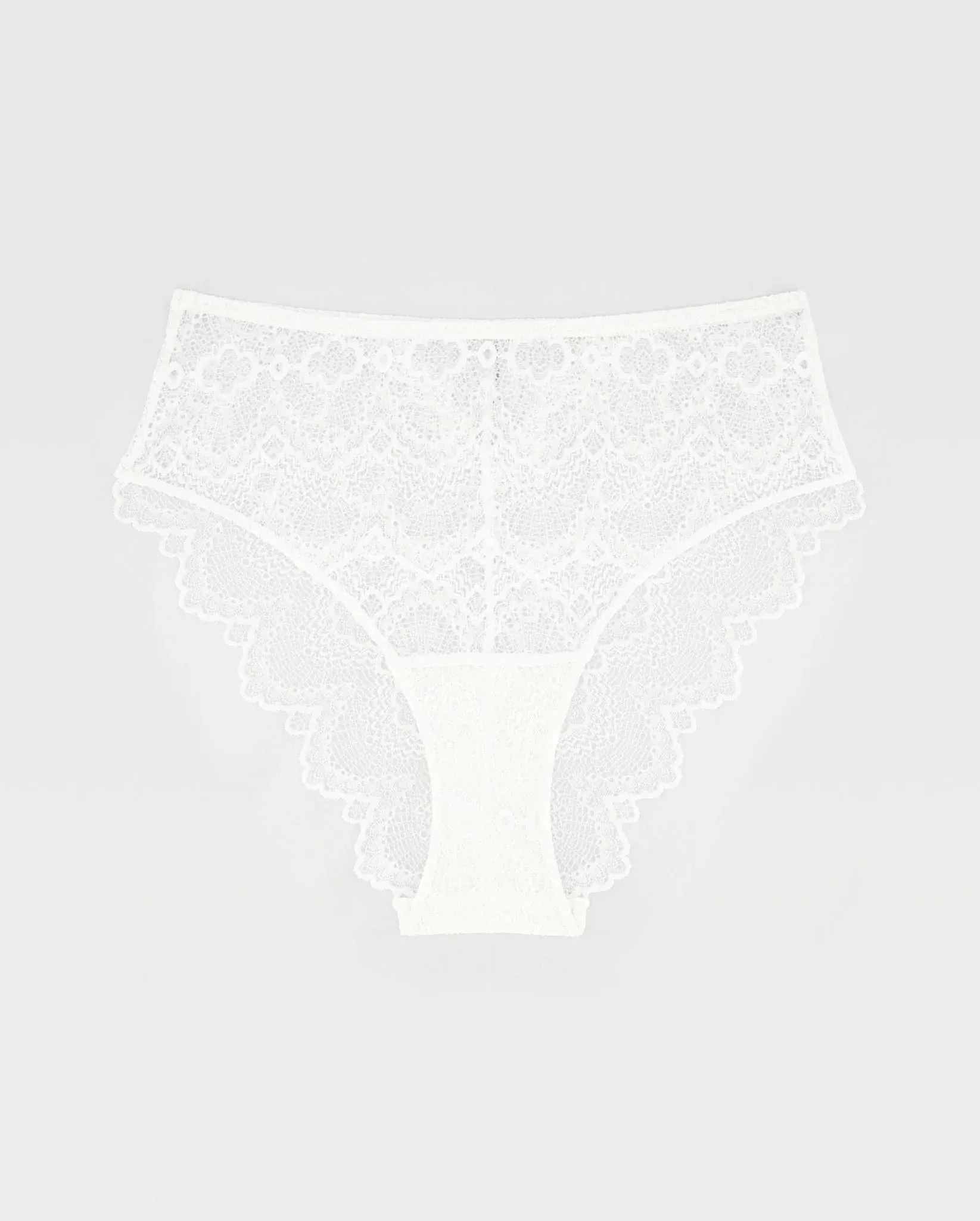 Lace High Cut Briefs Blanche White sold by Ivalo.com