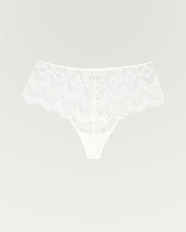 Lace Highwaist String 003 Blanche White sold by Ivalo.com