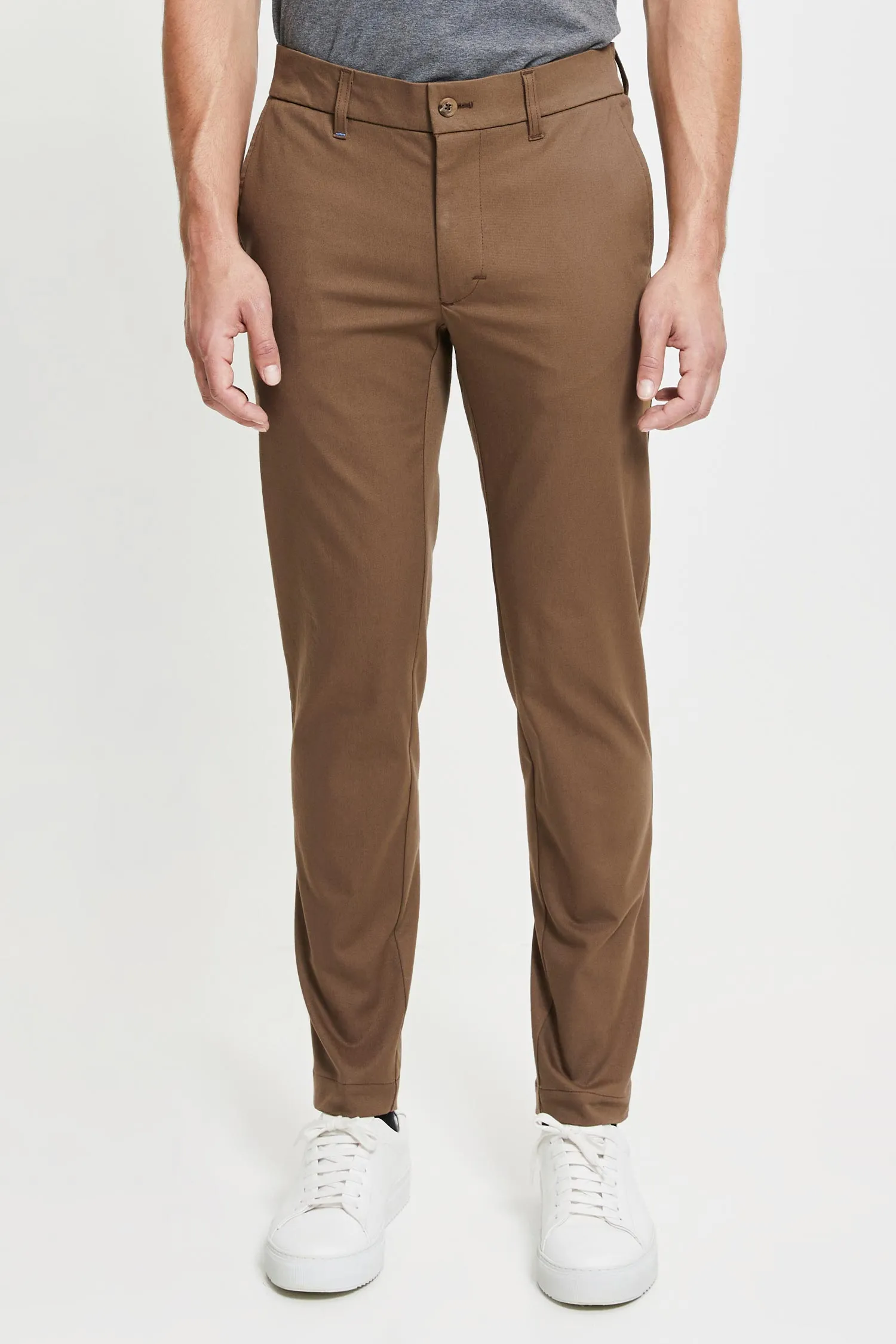 Seppo Organic Cotton Twill Trousers Brown sold by Ivalo.com