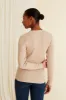 May Fitted Viscose Knit Top Sand sold by Ivalo.com