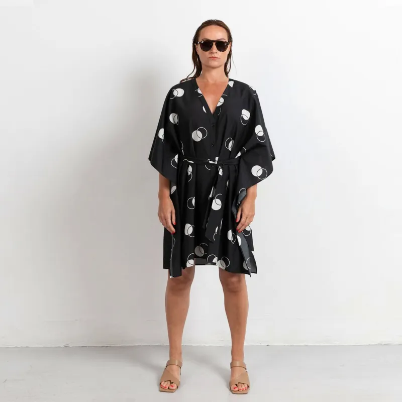 Short Cotton Silk Dress Riviera Circle sold by Ivalo.com