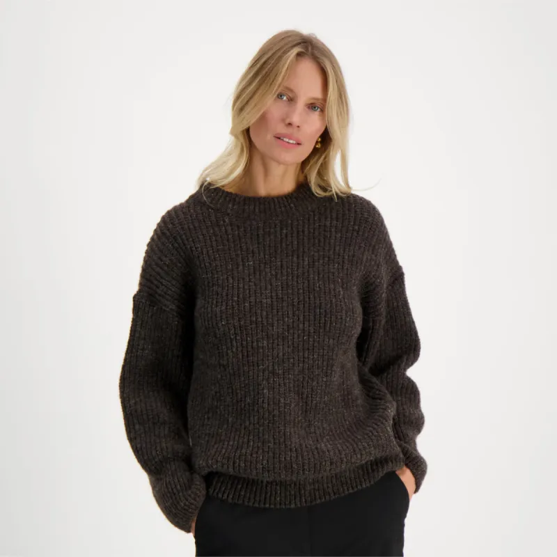 Sofie O-Neck Brown sold by Ivalo.com