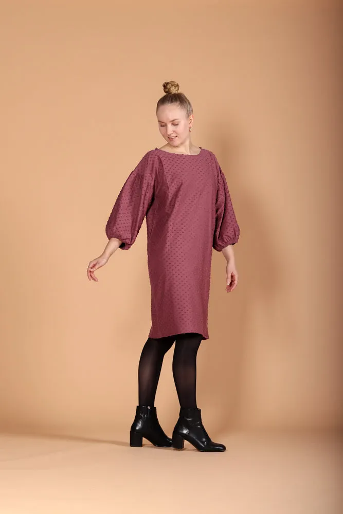 Natalia Dress Rose Brown Dot sold by Ivalo.com