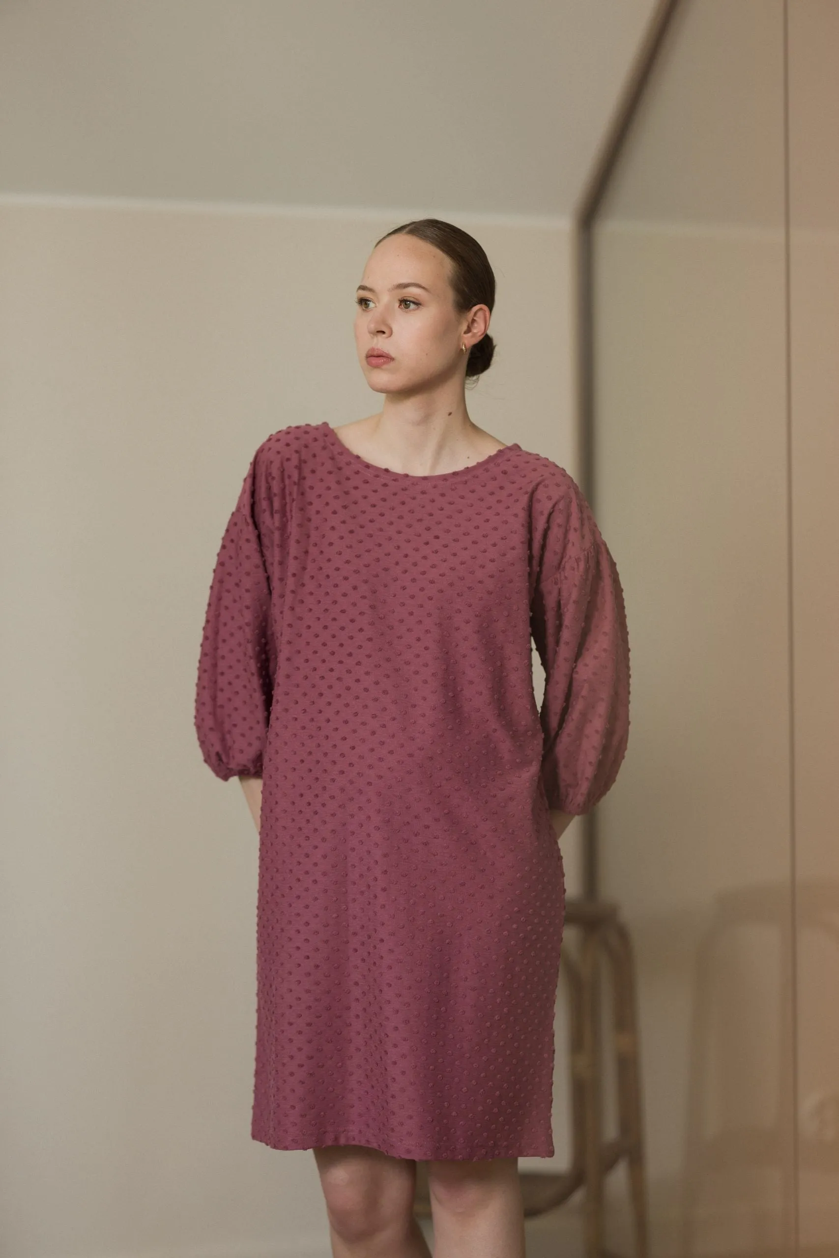 Natalia Dress Rose Brown Dot sold by Ivalo.com product image thumbnail 5