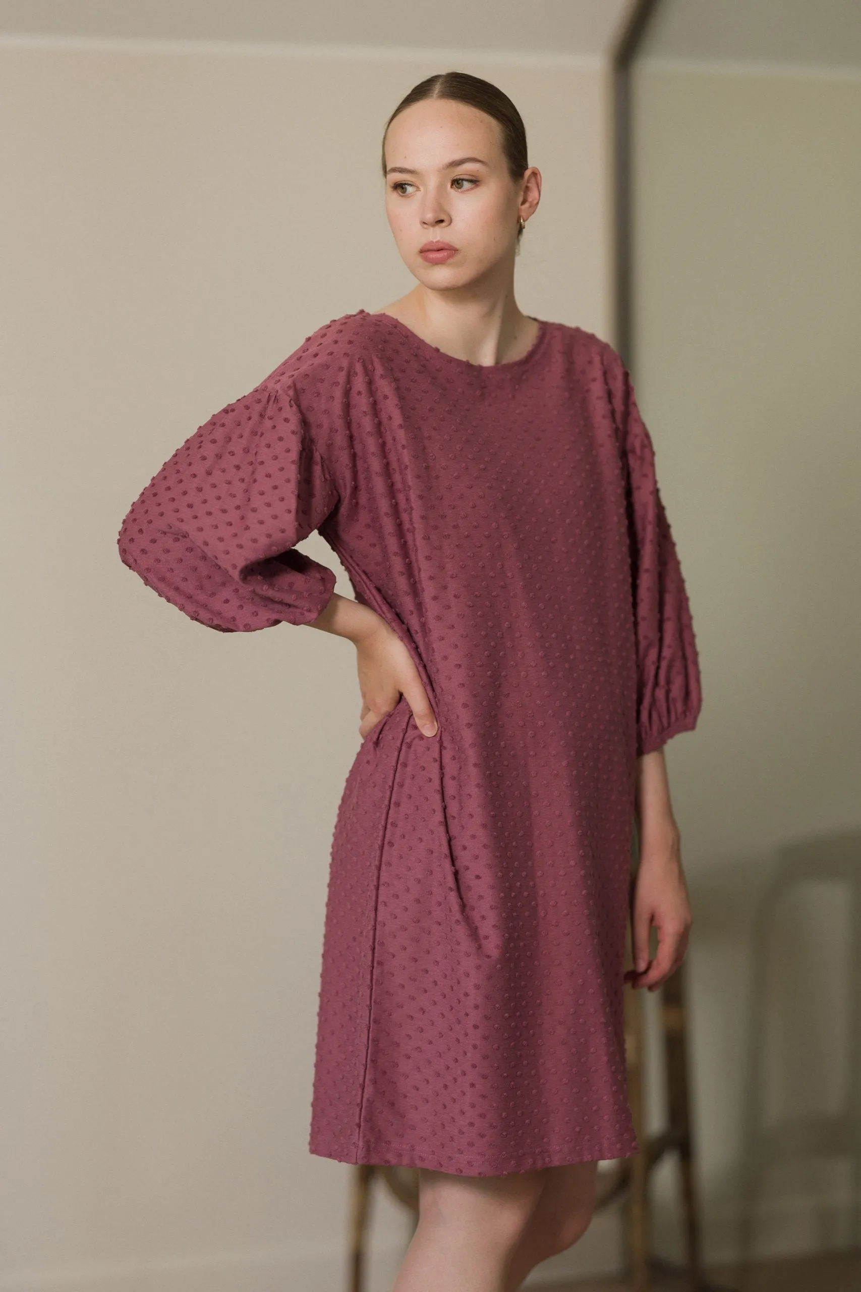 Natalia Dress Rose Brown Dot sold by Ivalo.com product image thumbnail 2